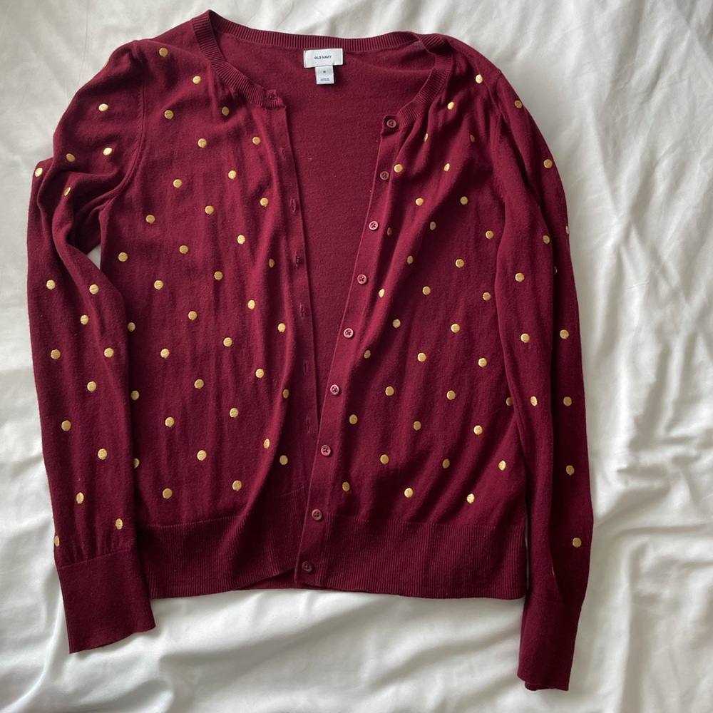 Ladies Burgandy Medium Sweater